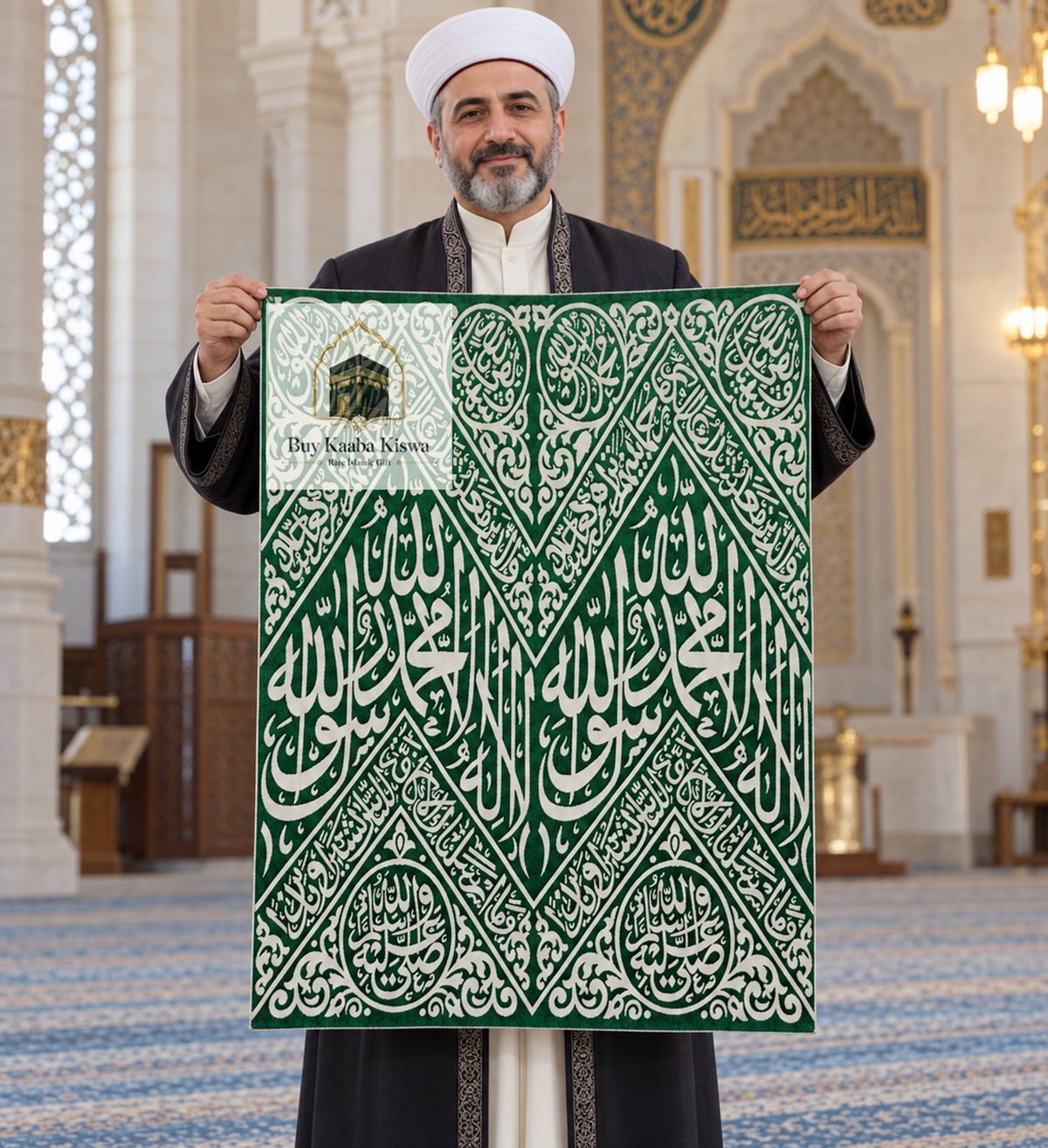 Certified Kiswah Fragment From Rawdah Prophet Muhammed's - Hajj Gifts