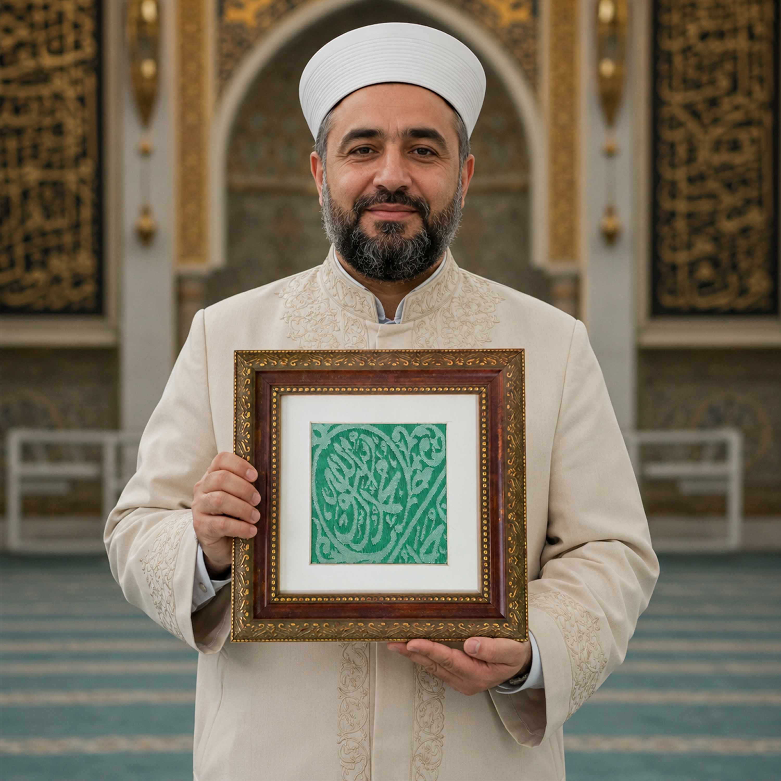 Certified Original Cloth Grave Tomb Of The Prophet Muhammed ﷺ | Religious Wall Hangings