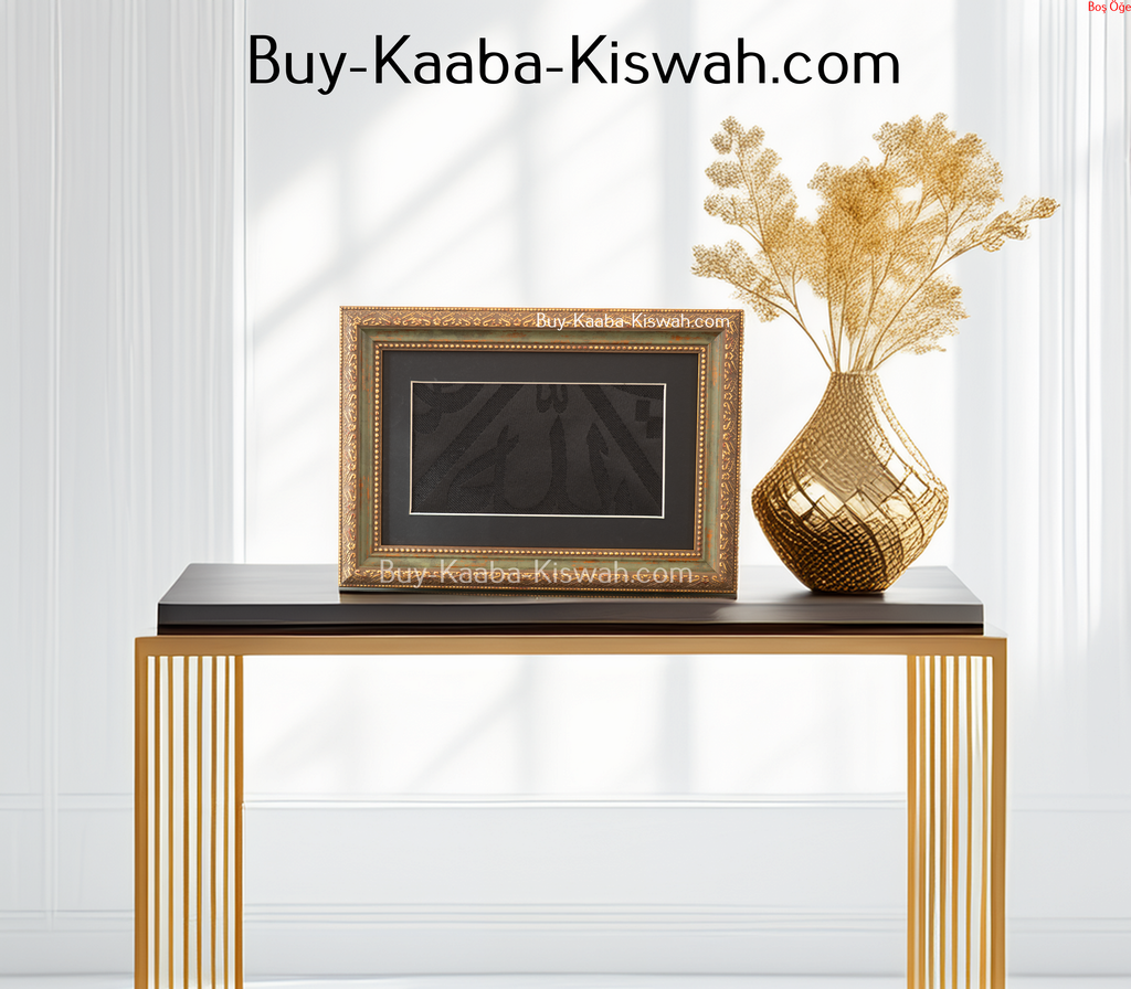Certified and Framed Kaaba Kiswa : For the Most Exclusive Corner of Your Home