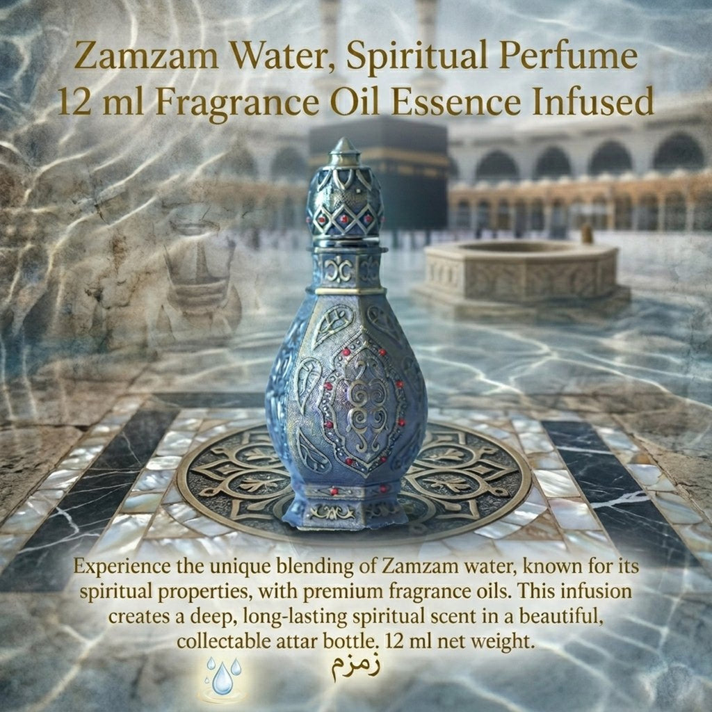 Zamzam Water Fragrance Oil Essence Infused Spiritual Perfume, islamic Essence Perfume